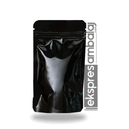 Siyah Alüminyum Kilitli Doypack
