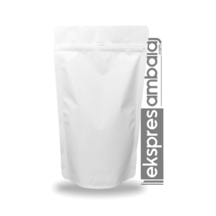 Mat Beyaz Alüminyum Kilitli Doypack